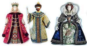 сувенирные фарфоровые куклы в царских одеждах