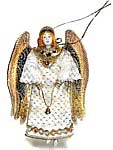 ангел с колокольчиком сувенирный на подвеске, ручная работа,AB