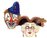 маски сувенирные настенные фарфоровые, большие