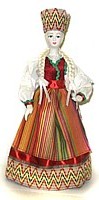 вариант латышского женского национального костюма