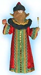 царь-батюшка - сувенирная кукла из фарфора и текстиля 