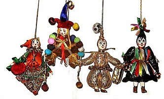 гномы - куклы сувенирные подвесные малые в ассортименте