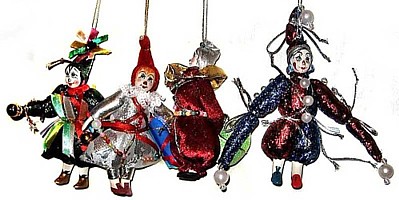 куклы сувенирные - гномы, подвесные малые