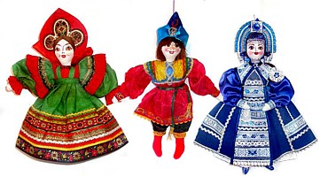 сувенирные подвесные текстильные куклы ручной работы