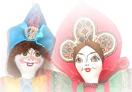 куклы средние текстильные подвесные в национальных костюмах